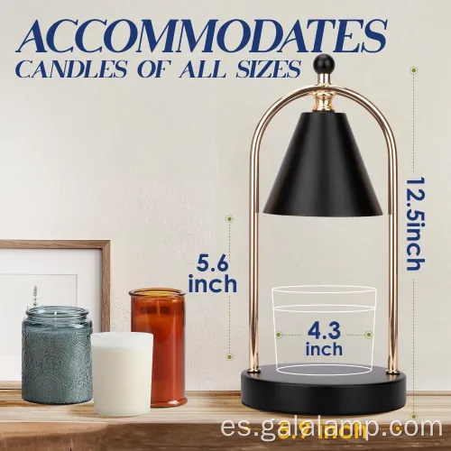 Lámpara de vela atenuable elegante para un ambiente acogedor de dormitorio